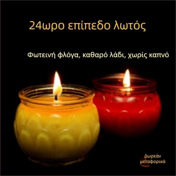 Λαμπτήρας βουτύρου για τον Βούδα, σχήματος κύπελλου με επίπεδο στόμιο και κυκλικό λωτό, 24ωρη λαμπάδα για τον βωμό του Βούδα