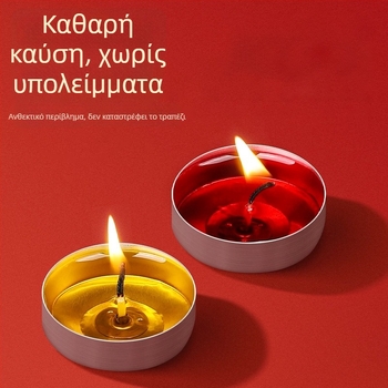 Λαμπάδες γκι για οικιακό θυσιαστήριο, χωρίς καπνό, 100 τεμάχια, διάρκεια 1 ώρα η καθεμία
