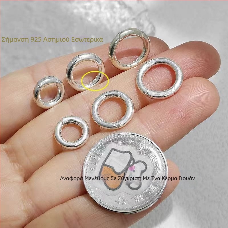 925 Ασήμι — Ανοικτοί και Κλειστοί Κρίκοι για DIY Κοσμήματα — Συνδετικοί Κρίκοι