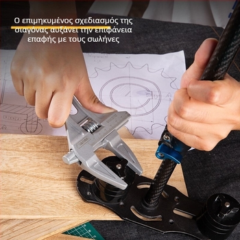 Deli μπάνιου κλειδί, πολυλειτουργικό εργαλείο με κοντή λαβή και ευρύ άνοιγμα για επισκευές σωληνώσεων αποχέτευσης και βαλβίδων κλιματισμού.