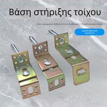 Σύστημα στερέωσης φόντου με ξηρή ανάρτηση — Τ-σχήματος αγκίστρωση και διπλό καμπύλο πέτρινο εξάρτημα για επένδυση πάνελ από πλάκες