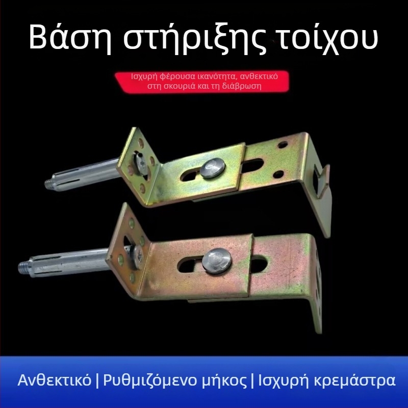 Σύστημα στερέωσης φόντου με ξηρή ανάρτηση — Τ-σχήματος αγκίστρωση και διπλό καμπύλο πέτρινο εξάρτημα για επένδυση πάνελ από πλάκες