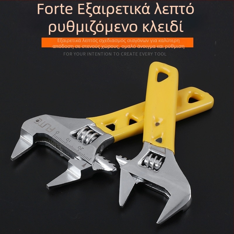 Μίνι ρυθμιζόμενος κλειδί με κοντή λαβή, βιομηχανικού επιπέδου, ultra-thin άνοιγμα για υδραυλικά μπάνιου