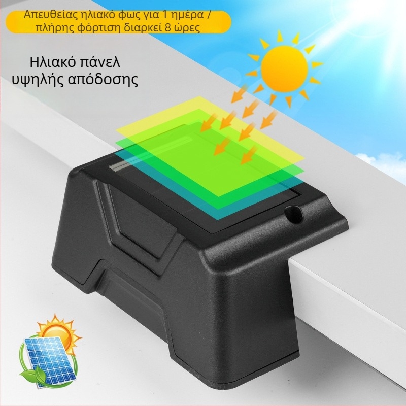 2-LED Ηλιακό Φωτιστικό Σκαλοπατιών για Σκαλιά, Φράχτη και Τοίχο – Εξωτερικός Φωτισμός Κήπου IP44