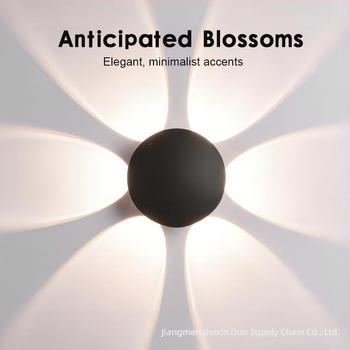 Σκανδιναβική μινιμαλιστική λάμπα τοίχου εσωτερικού και εξωτερικού χώρου, τοποθετείται στον τοίχο, αδιάβροχη, ζεστό φως LED