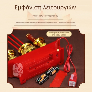 Ηλεκτρική LED λάμπα Βούδα για προσευχές — επιτραπέζιος δέκτης Tealight με τροφοδοσία από το ρεύμα για οικιακή χρήση