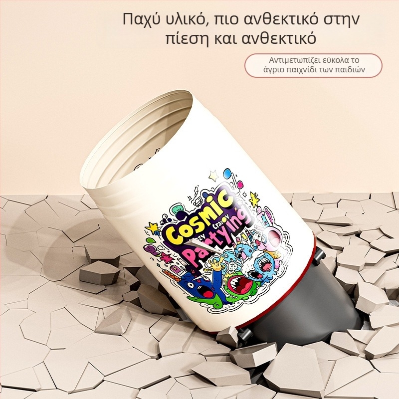 Κάδος απορριμμάτων με ρόδες για σαλόνι και οικιακή χρήση, μοντέλο 2025 με μεγάλη χωρητικότητα, κατάλληλος για υπνοδωμάτιο, γραφείο και μπάνιο, κομψός σχεδιασμός