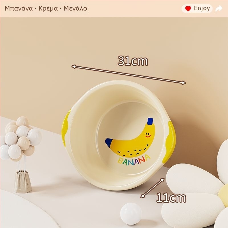 Σετ 3 πλαστικών μικρών νιπτήρων για οικιακή χρήση, φροντίδα μωρού, πλύσιμο και φοιτητικές εστίες