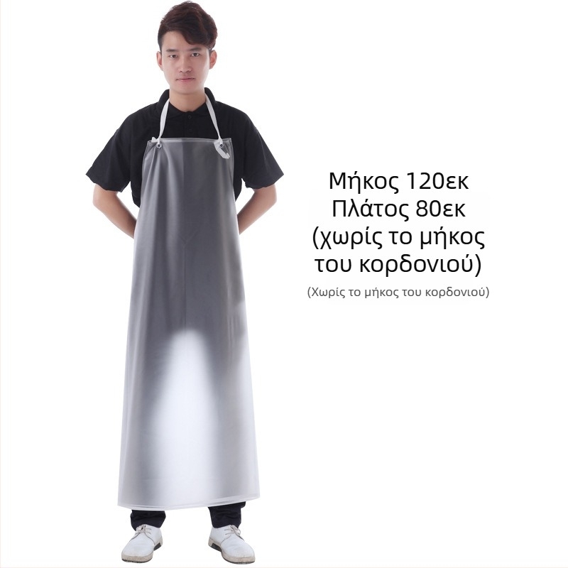 Γυναικεία διαφανής αδιάβροχη ποδιά κουζίνας από PVC, προστασία από λίπος, για catering