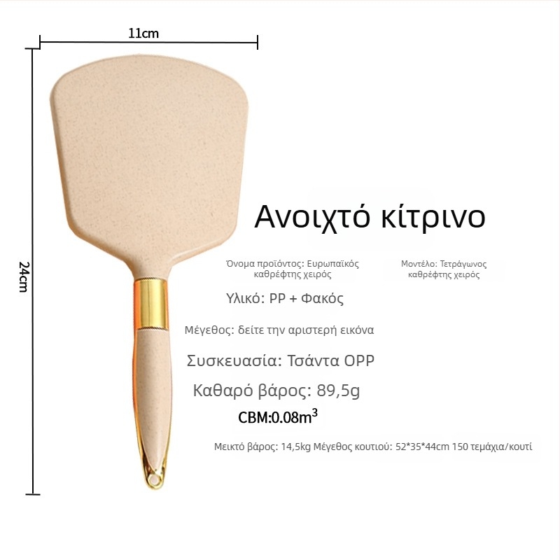 Χειροποίητος καθρέφτης μακιγιάζ ευρωπαϊκού στυλ με ρετρό λαβή, φορητός καθρέφτης για διόρθωση μακιγιάζ