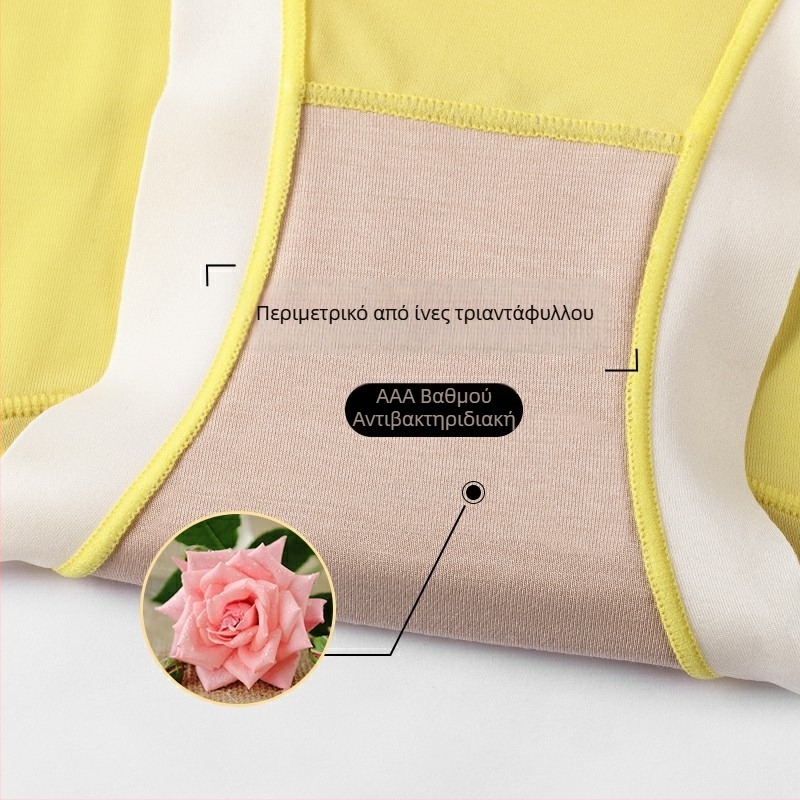 Γυναικείο υπερλεπτό, διαπνέον ice-silk, χωρίς ραφές, μεσαίας ζώνης εσώρουχο, αντιβακτηριακό, άνετο, υψηλής ελαστικότητας