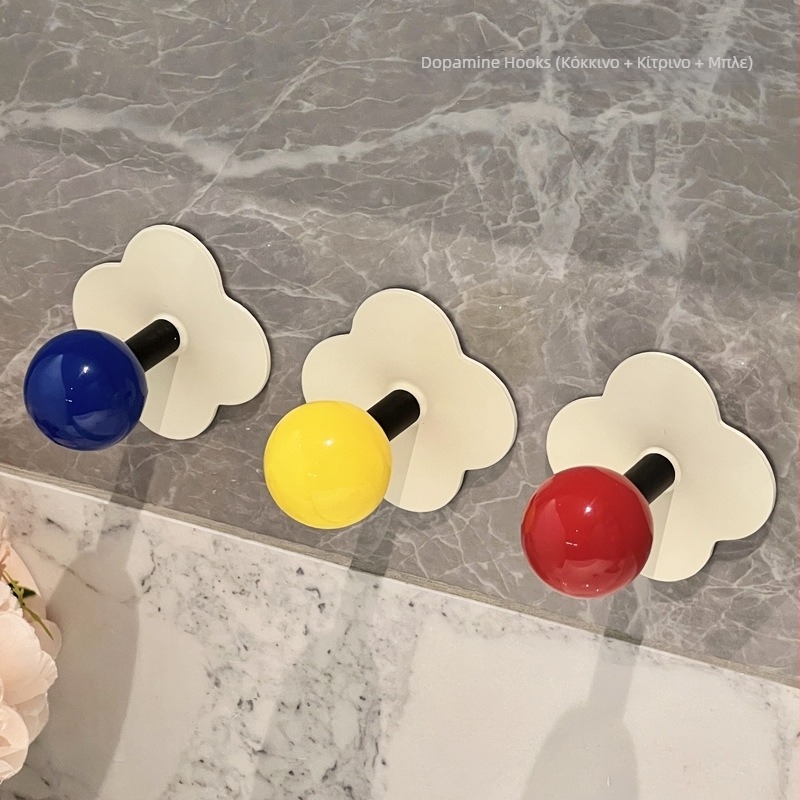Dopamine Κρεμάστρα με ισχυρή κόλλα, χωρίς τρύπημα, για τοίχο μπάνιου, γλυκιά κρεμάστρα ρούχων