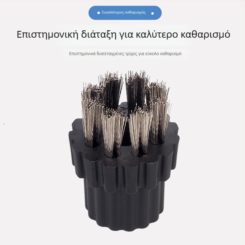 Κεφαλή βούρτσας καθαρισμού μηχανής ατμού υψηλής θερμοκρασίας: μικρή κυκλική βούρτσα, βούρτσα χαλκού, ατσάλινη βούρτσα, ξυστήρας γυαλιού