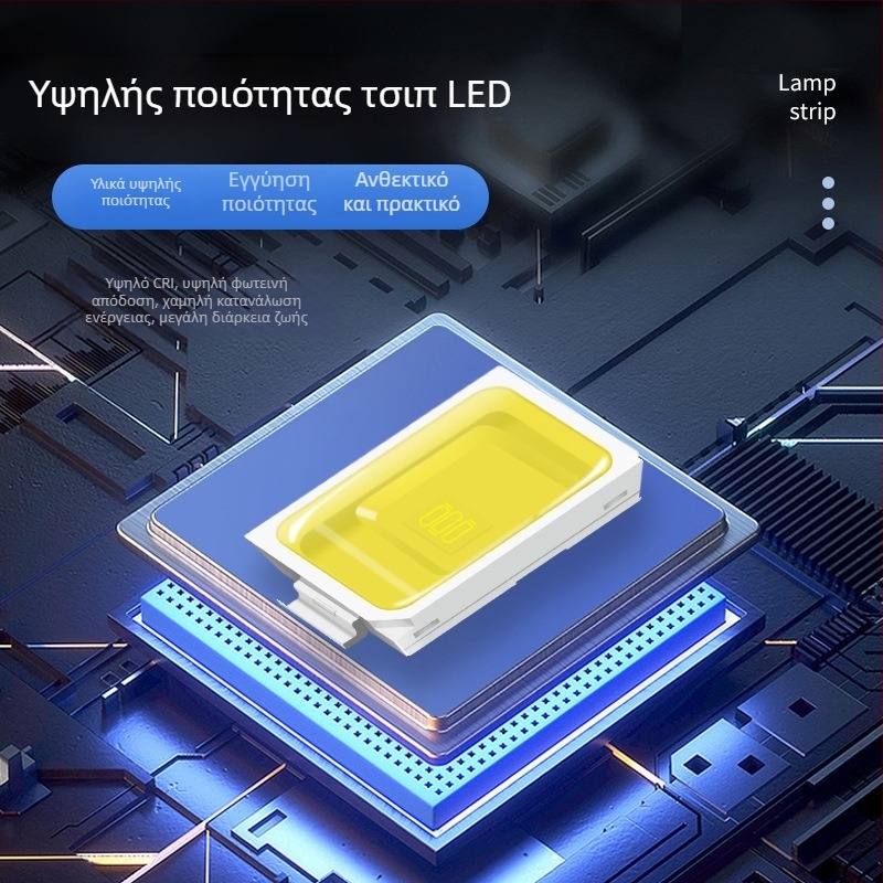 RGBCCT πέντε σε ένα έξυπνη λωρίδα LED, χαμηλής τάσης 12V/24V, εσωτερικός φωτισμός ατμόσφαιρας, 5 m ρολό