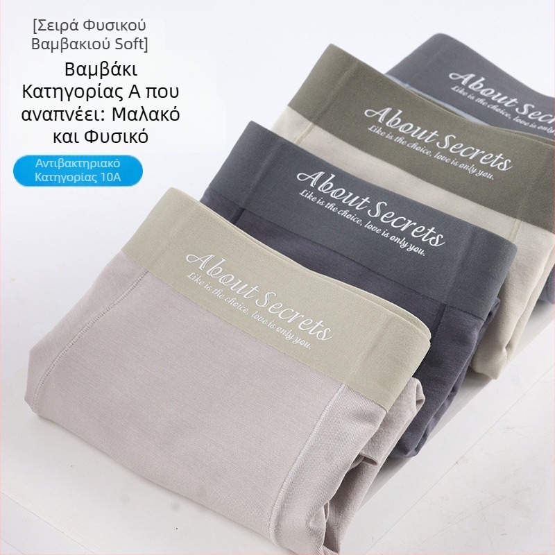 Ανδρικά boxer briefs από Lenzing Modal, αντιβακτηριακά, αναπνέοντα, μεσαία μέση, μονόχρωμα