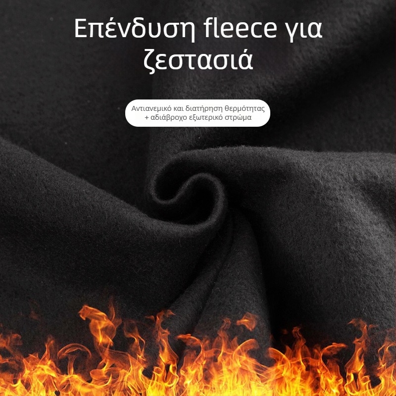 Κοντό ποδιά-smock με βελούδινη επένδυση και μακριά μανίκια, αντί-βρωμιά, ζεστό για εργασία και οικιακή χρήση, εκτυπωμένο για γυναίκες