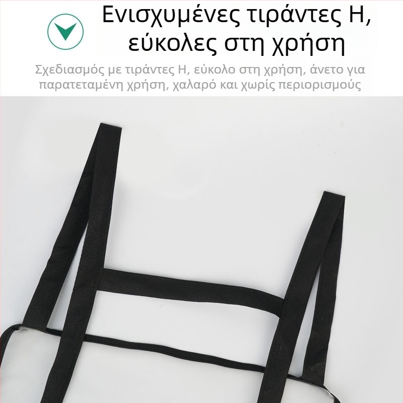 Αδιάβροχη και ανθεκτική στα λίπη ποδιά κουζίνας για οικιακή χρήση, χωρίς μανίκια, υλικό PET, μέγεθος XL, λευκό/γκρι, μοντέρνο μινιμαλιστικό στυλ