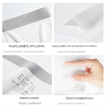 Ανδρικά μποξέρ από Ice Silk, αντιβακτηριακά, ultra-λεπτά, διαπνέοντα, μεσαία μέση, μονόχρωμα, ύφανση 120S