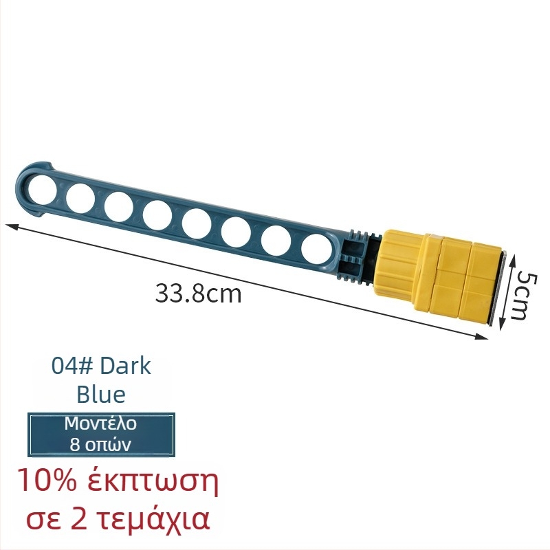 Classic Crown Ανοξείδωτο Στεγνωτήριο Ρούχων για Εξωτερικό Παράθυρο, Φορητό, Μονοπολικός Σχεδιασμός για Μπαλκόνι