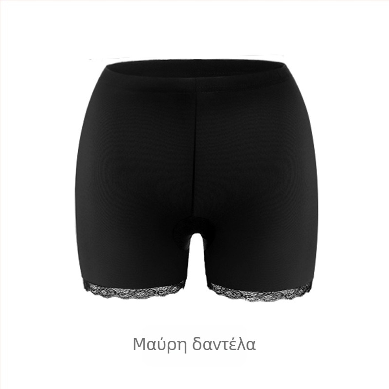 Καλοκαιρινά γυναικεία σορτς Ice Silk, δαντελωτά κολάν, μήκος 3/4, μεγάλο μέγεθος, χωρίς ραφές, αντιδιαφανές
