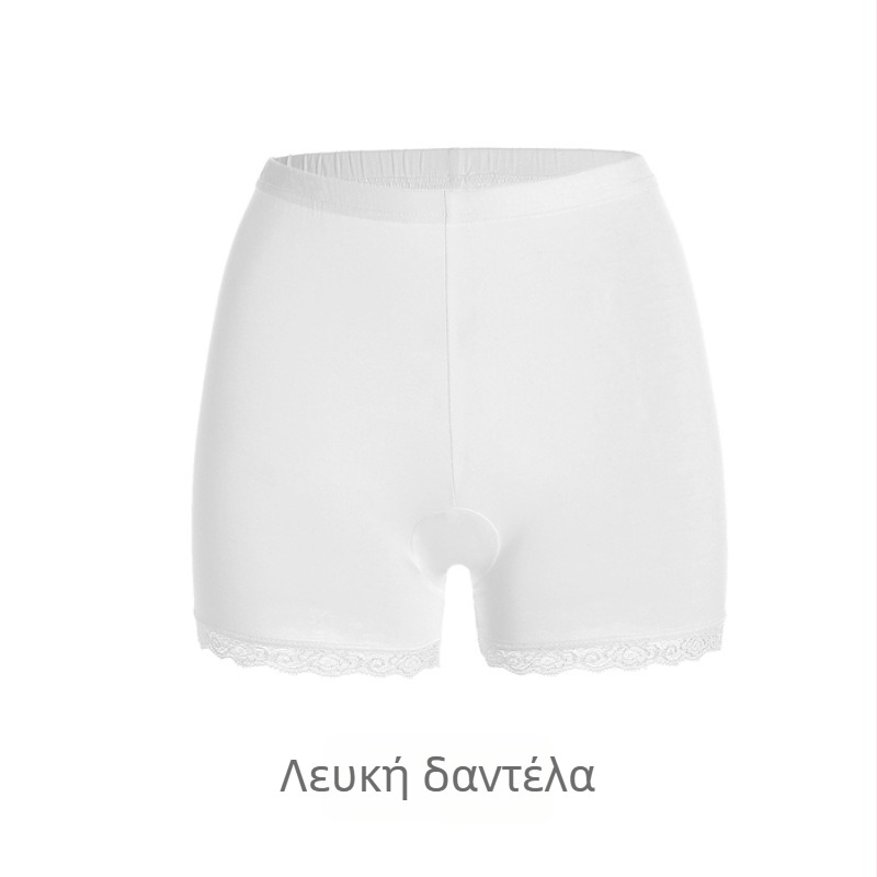 Καλοκαιρινά γυναικεία σορτς Ice Silk, δαντελωτά κολάν, μήκος 3/4, μεγάλο μέγεθος, χωρίς ραφές, αντιδιαφανές