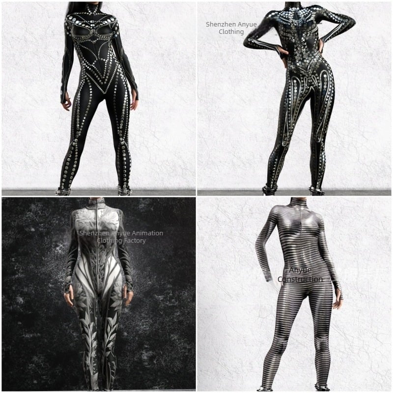 Halloween 2024 Ολόσωμο κοστούμι cosplay για ενήλικες με 3D ψηφιακή εκτύπωση