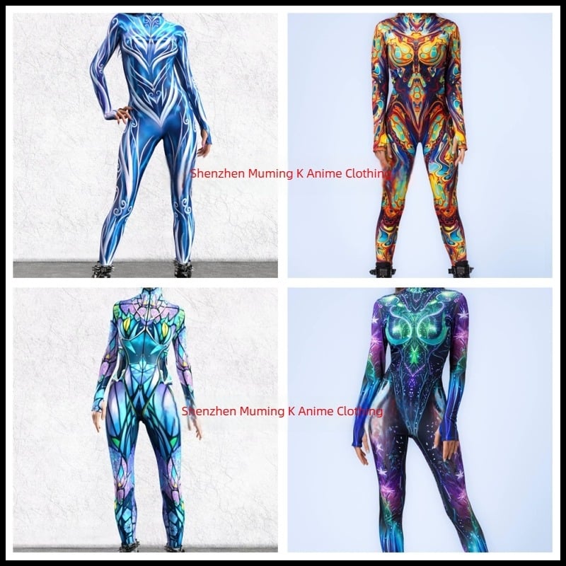 2024 Νέο ολόσωμο κοστούμι cosplay με 3D ψηφιακή εκτύπωση για ενήλικες