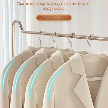 Κρεμάστρα ρούχων με φλοκ επίστρωση για οικιακή χρήση — αντιολισθητική, χωρίς ραφές, οργανωτής γκαρνταρόμπας
