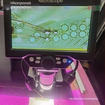 12MP ηλεκτρονικό μικροσκόπιο με οθόνη LCD 7 ιντσών, χωρίς καθυστέρηση, με φως διόρθωσης