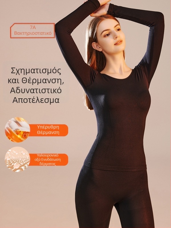 Θερμικά κολάν με ψηλή μέση, έλεγχο κοιλιάς και ανύψωση γλουτών, βασικό στρώμα για γυναίκες, παχύ ύφασμα