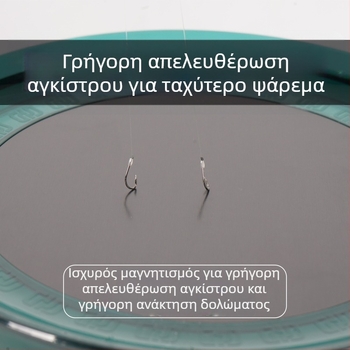 Μαγνητικός δίσκος δολώματος με διαφανή θήκη αλιείας, κατάλληλος για καρέκλα ψαρέματος, θήκη δολωμάτων και εξοπλισμό