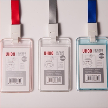 Youhe 6024 Διπλής όψης Διαφανής Ακρυλική Θήκη Κάρτας για Διαπιστευτήρια — μινιμαλιστικό σετ καρτών για εργασία, λεωφορείο, γεύμα και φοιτητικές κάρτες