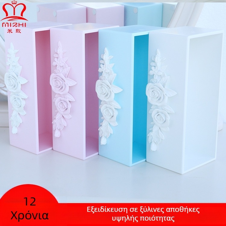 Ξύλινο κουτί αποθήκευσης καλλυντικών με διαμερίσματα, κατάλληλο για υπνοδωμάτιο ή γραφείο