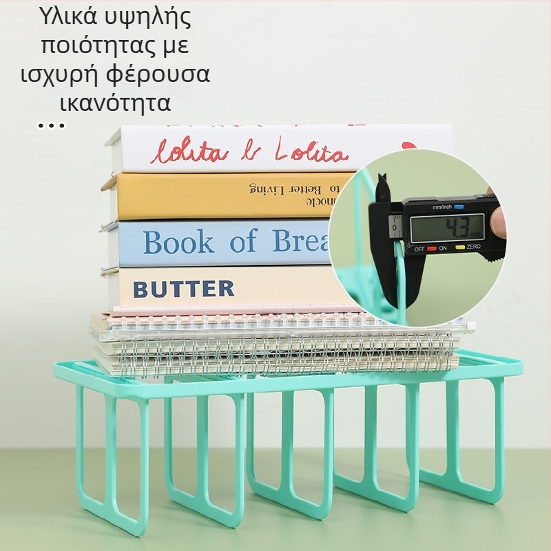 Τριών επιπέδων ράφι γραφείου για αποθήκευση βιβλίων, οργανωτής επιφάνειας, μικρό ράφι για μαθητές