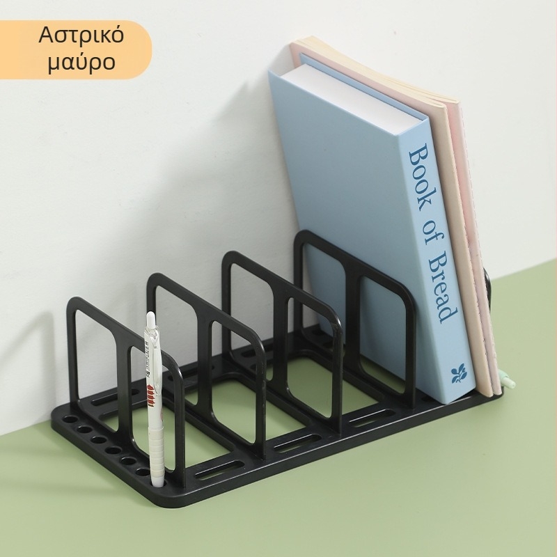 Τριών επιπέδων ράφι γραφείου για αποθήκευση βιβλίων, οργανωτής επιφάνειας, μικρό ράφι για μαθητές