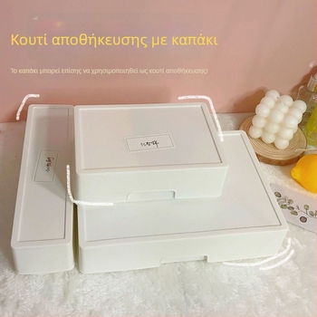 Οργανωτής γραφείου με ετικέτα και καπάκι, πέντε επιπέδων θήκη για χαρτικά, πολλαπλών χρήσεων