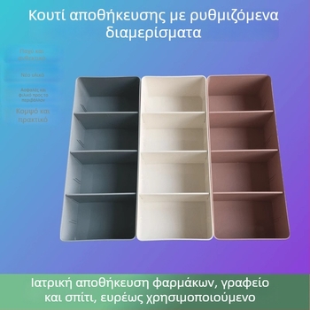 Οργανωτής επιφάνειας νοσοκομειακή χρήση: διαχωριστικό συρταριού για φάρμακα, πλαστικό κουτί έγχύσης, καλάθι αποθήκευσης φιαλιδίων και διαλυμάτων.