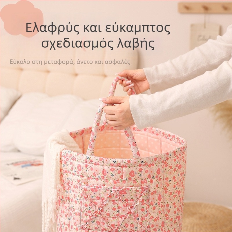 Διπλούμενο καλάθι αποθήκευσης με μεγάλη χωρητικότητα, φορητό καλάθι πλυντηρίου, επιτραπέζιο καλάθι για παιχνίδια και σνακ, οικιακή αποθήκευση ρούχων