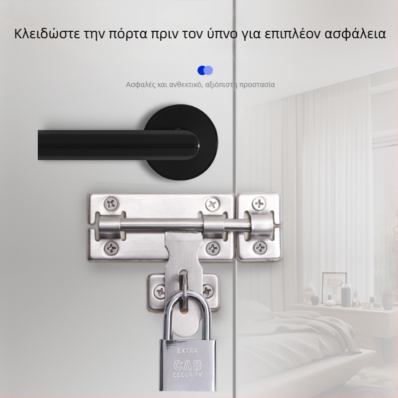 Ανοξείδωτος μηχανισμός πόρτας με latch – κλασικός σχεδιασμός για οικιακή χρήση