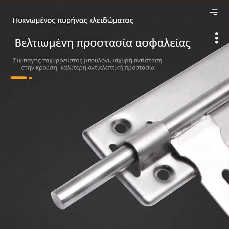 Ανοξείδωτος μηχανισμός πόρτας με latch – κλασικός σχεδιασμός για οικιακή χρήση