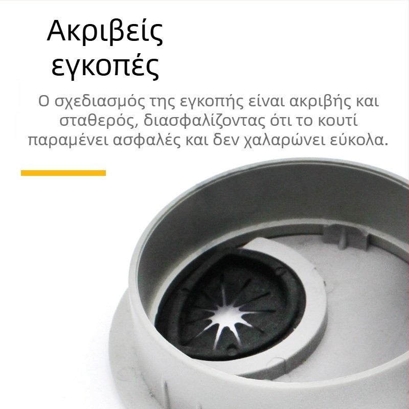 Jin Rongda Κύκλικό καπάκι κουτιού καλωδίων, ασημί, μοντέλο 505360