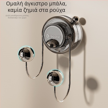 Άγκιστρο κενού τοίχου, χωρίς διάτρηση, περιστρεφόμενο και πολυλειτουργικό για χολ, αντέχει έως 3 kg