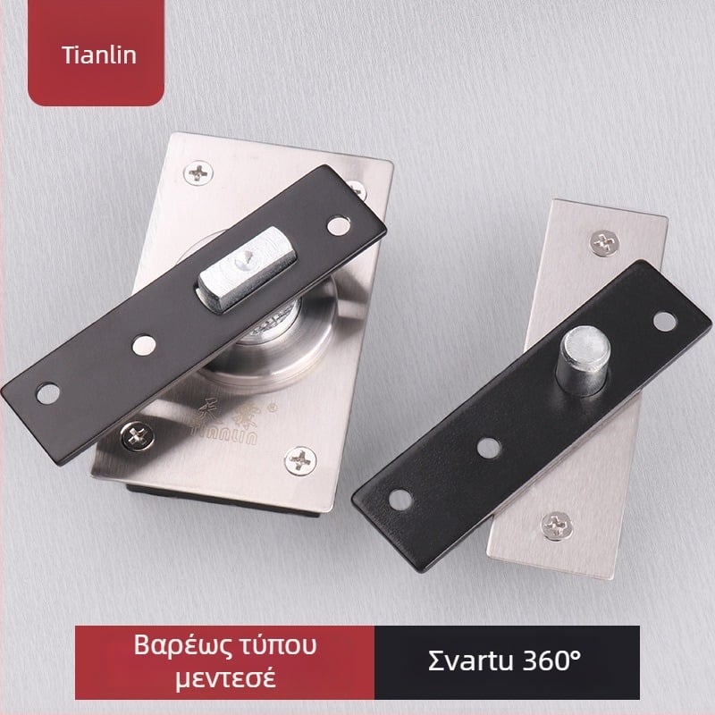 360° πόρτα pivot με περιστροφικό άξονα, βαριά κατασκευή από οροφή έως δάπεδο, ανοξείδωτος, κρυφή πόρτα