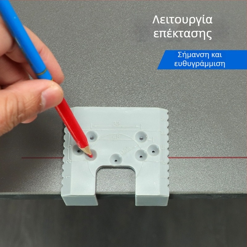 Βοηθητικό εργαλείο εγκατάστασης για μεντεσέδες με μαγνητικό περιοριστή 2 mm, γρήγορη τοποθέτηση και ευθυγράμμιση πόρτων ντουλαπιών