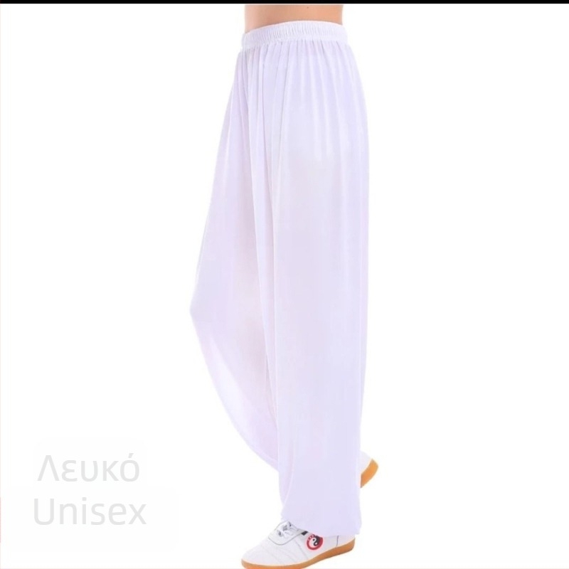 Παντελόνια Tai Chi από Ice Silk για άσκηση, unisex, μεγάλο μέγεθος, lantern στυλ, ενδυμασία Tai Chi Άνοιξη-Καλοκαίρι.