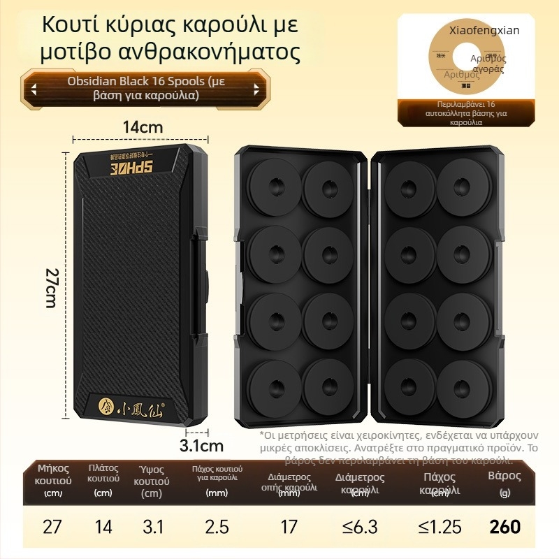 ABS κύτος αποθήκευσης κύριας γραμμής με κλείδωμα, αντιολισθητική υφή, κουτί για πετονιά και εξοπλισμό αλιείας