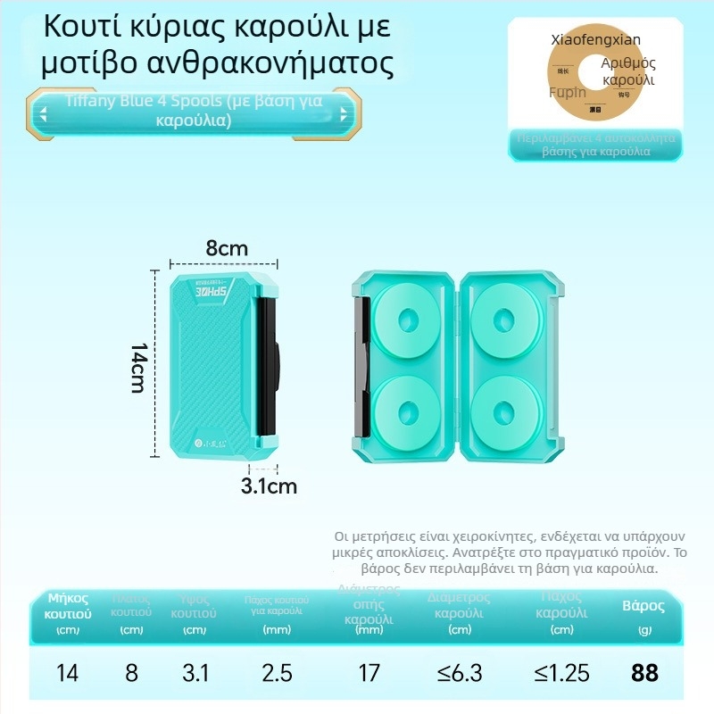 ABS κύτος αποθήκευσης κύριας γραμμής με κλείδωμα, αντιολισθητική υφή, κουτί για πετονιά και εξοπλισμό αλιείας