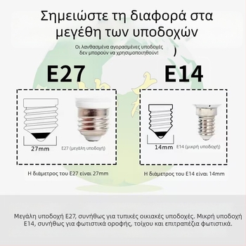 LED Κρύσταλλο Κερί Φως για Οροφή με Βάσεις E14/E27, 800 lm, 360° Δέσμη, 2800–6500K, Αλουμινένιο Σώμα