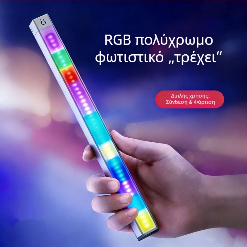Νέο τρισχρωματικό LED φως κίνησης με μαγνητική αυτοκόλλητη λωρίδα, νυχτερινό φως για γκαρνταρόμπα, ντουλάπι και διάδρομο