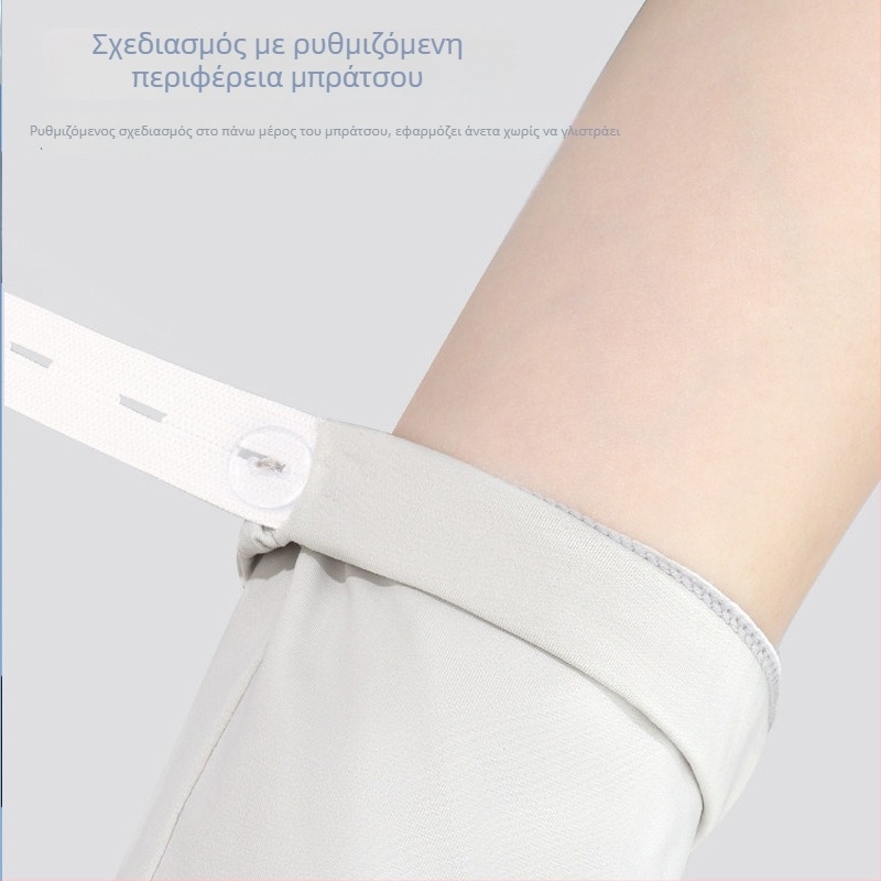 Γυναικείες μανσέτες UV προστασίας από Ice Silk, για ποδηλασία, ηλεκτρικό ποδήλατο και οδήγηση, λεπτές, ενσωματωμένες